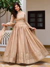 Fabulous Ivory Sequins Work Crunchy Bridesmaid Lehenga Choli
